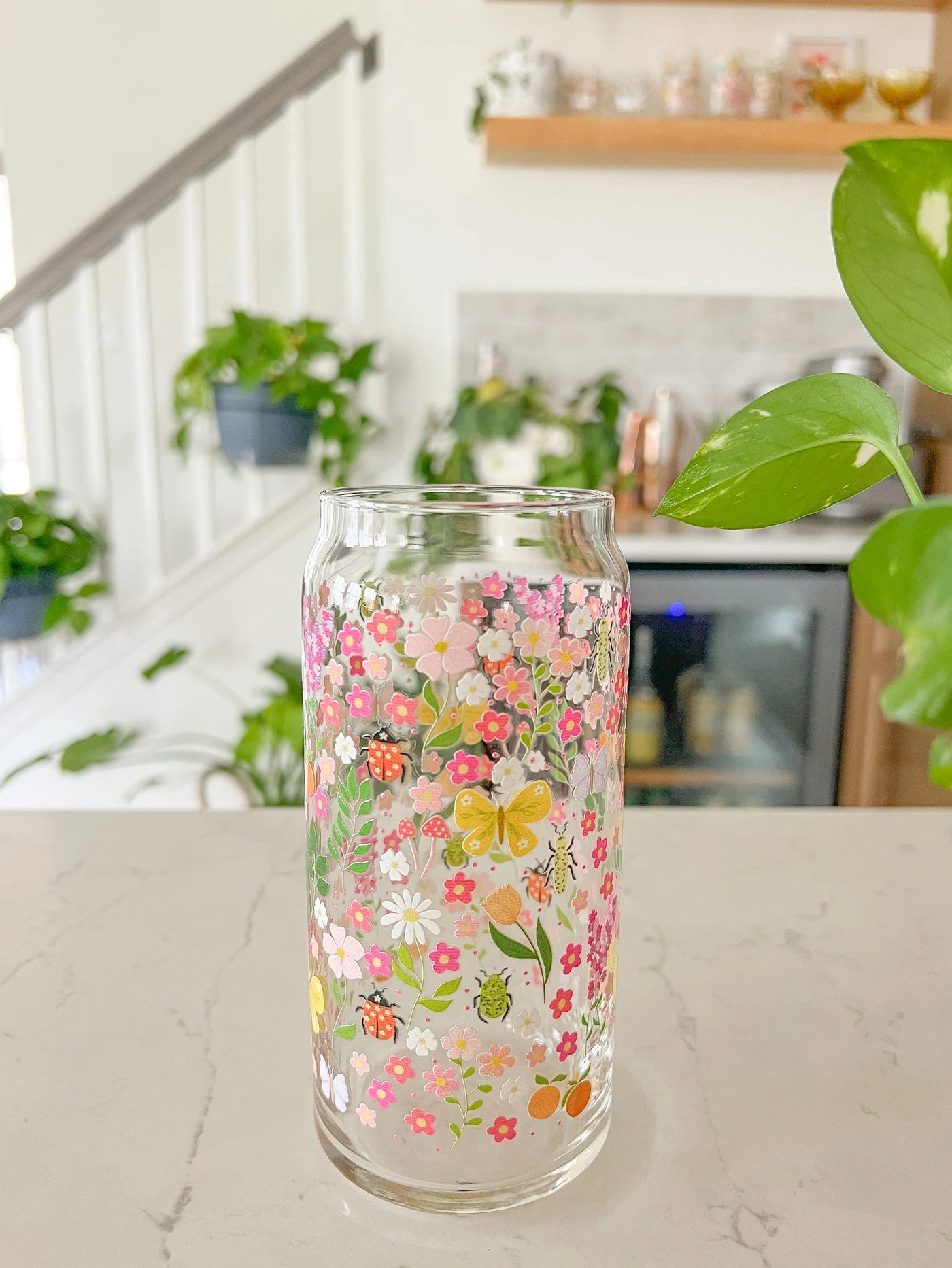 Floral Garden| Hart and Flora| 20 oz Libbey Glass